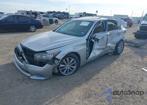 2014 Infiniti Q50 Premium from USA, damaged, VIN JN1BV7AP0EM671590